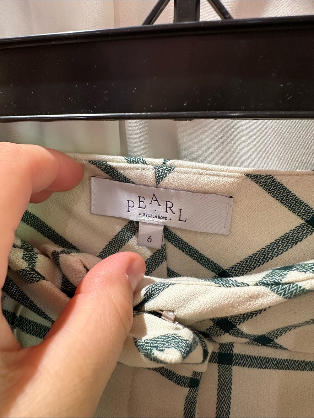 Cream & Green Plaid Two-Piece Set - Picture 4 of 8